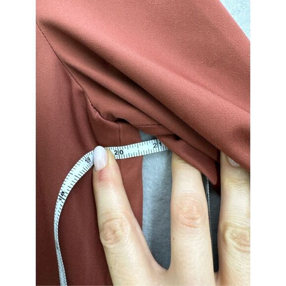 Vintage Junior Gallery Women Brown Cotton Blend Button Front Trench Coat Size 11 - Picture 11 of 12